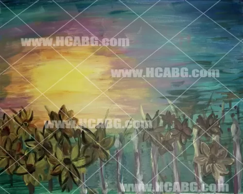 Sunset Flowers